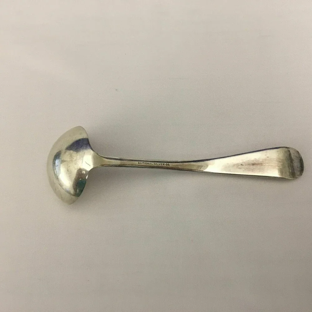 National Silver‎ Co Silver Plate Gravy Ladle Spoon